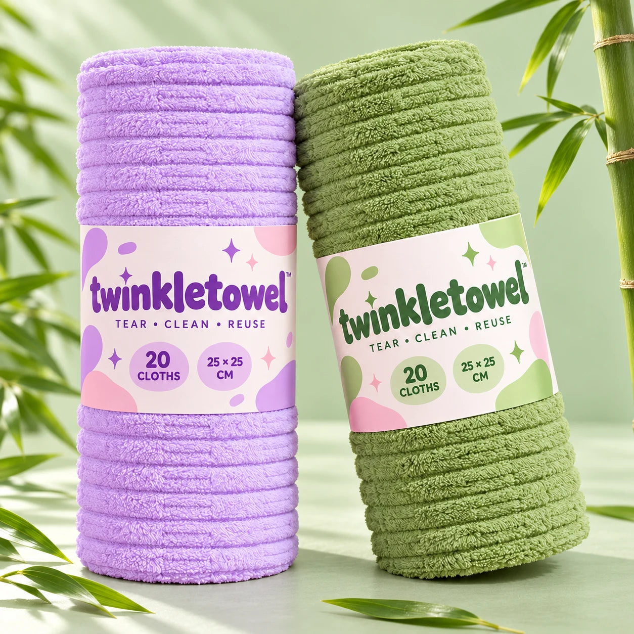 TwinkleTowel reusable cleaning cloths