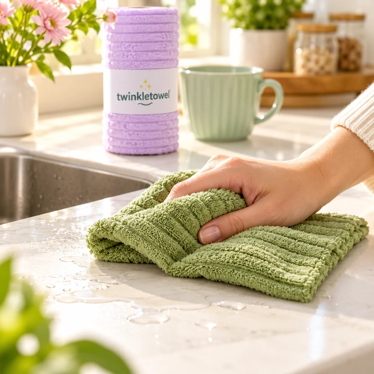 TwinkleTowel reusable cleaning cloths